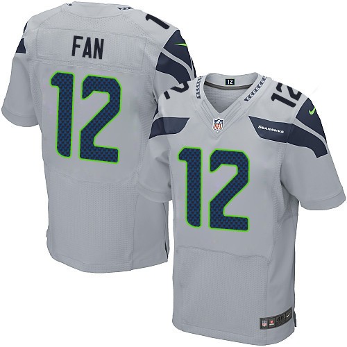 NFL 12th Fan Seattle Seahawks Elite Alternate Nike Jersey - Grey