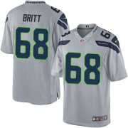 NFL Justin Britt Seattle Seahawks Youth Elite Alternate Nike Jersey - Grey