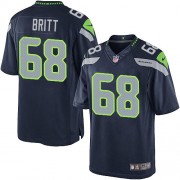 NFL Justin Britt Seattle Seahawks Youth Elite Team Color Home Nike Jersey - Navy Blue