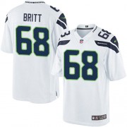 NFL Justin Britt Seattle Seahawks Youth Elite Road Nike Jersey - White