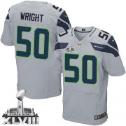 NFL K.J. Wright Seattle Seahawks Elite Alternate Super Bowl XLVIII Nike Jersey - Grey