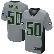 NFL K.J. Wright Seattle Seahawks Elite Nike Jersey - Grey Shadow