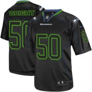 NFL K.J. Wright Seattle Seahawks Elite Nike Jersey - Lights Out Black