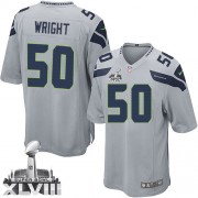 NFL K.J. Wright Seattle Seahawks Game Alternate Super Bowl XLVIII Nike Jersey - Grey