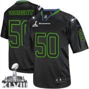 NFL K.J. Wright Seattle Seahawks Limited Super Bowl XLVIII Nike Jersey - Lights Out Black