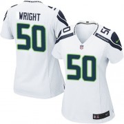 NFL K.J. Wright Seattle Seahawks Women's Game Road Nike Jersey - White