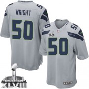 NFL K.J. Wright Seattle Seahawks Youth Elite Alternate Super Bowl XLVIII Nike Jersey - Grey