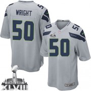 NFL K.J. Wright Seattle Seahawks Youth Limited Alternate Super Bowl XLVIII Nike Jersey - Grey