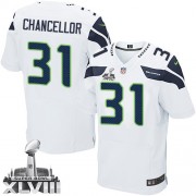 NFL Kam Chancellor Seattle Seahawks Elite Road Super Bowl XLVIII Nike Jersey - White