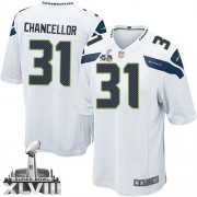 NFL Kam Chancellor Seattle Seahawks Game Road Super Bowl XLVIII Nike Jersey - White