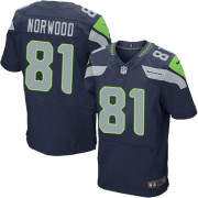 NFL Kevin Norwood Seattle Seahawks Elite Team Color Home Nike Jersey - Navy Blue