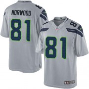 NFL Kevin Norwood Seattle Seahawks Limited Alternate Nike Jersey - Grey