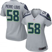 NFL Kevin Pierre-Louis Seattle Seahawks Women's Game Alternate Nike Jersey - Grey