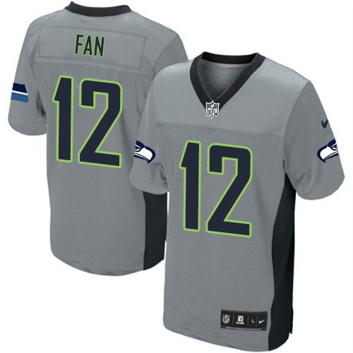 NFL 12th Fan Seattle Seahawks Elite Nike Jersey - Grey Shadow