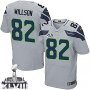 NFL Luke Willson Seattle Seahawks Elite Alternate Super Bowl XLVIII Nike Jersey - Grey