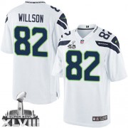 NFL Luke Willson Seattle Seahawks Limited Road Super Bowl XLVIII Nike Jersey - White