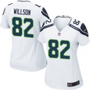 NFL Luke Willson Seattle Seahawks Women's Limited Road Nike Jersey - White