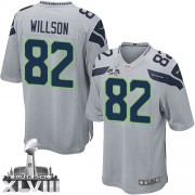 NFL Luke Willson Seattle Seahawks Youth Limited Alternate Super Bowl XLVIII Nike Jersey - Grey