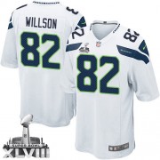NFL Luke Willson Seattle Seahawks Youth Limited Road Super Bowl XLVIII Nike Jersey - White