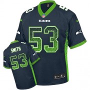 NFL Malcolm Smith Seattle Seahawks Elite Drift Fashion Nike Jersey - Navy Blue