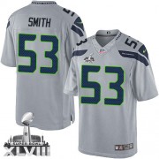 NFL Malcolm Smith Seattle Seahawks Limited Alternate Super Bowl XLVIII Nike Jersey - Grey