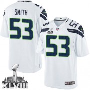 NFL Malcolm Smith Seattle Seahawks Limited Road Super Bowl XLVIII Nike Jersey - White