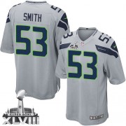 NFL Malcolm Smith Seattle Seahawks Youth Elite Alternate Super Bowl XLVIII Nike Jersey - Grey