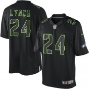 NFL Marshawn Lynch Seattle Seahawks Elite Nike Jersey - Black Impact