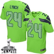 NFL Marshawn Lynch Seattle Seahawks Elite Alternate Super Bowl XLVIII Nike Jersey - Green