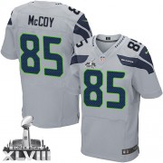 NFL Anthony McCoy Seattle Seahawks Elite Alternate Super Bowl XLVIII Nike Jersey - Grey