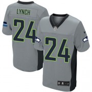 NFL Marshawn Lynch Seattle Seahawks Elite Nike Jersey - Grey Shadow