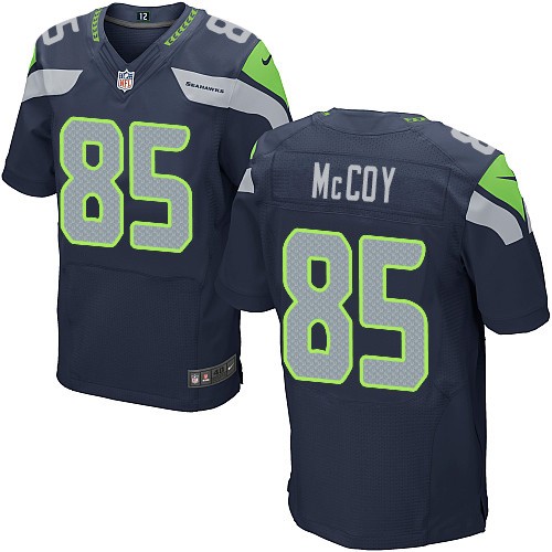 NFL Anthony McCoy Seattle Seahawks Elite Team Color Home Nike Jersey - Navy Blue