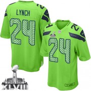 NFL Marshawn Lynch Seattle Seahawks Game Alternate Super Bowl XLVIII Nike Jersey - Green