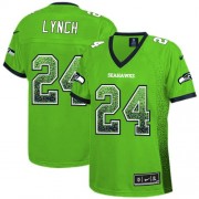 NFL Marshawn Lynch Seattle Seahawks Women's Elite Drift Fashion Nike Jersey - Green