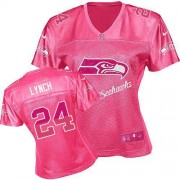 NFL Marshawn Lynch Seattle Seahawks Women's Elite Fem Fan Nike Jersey - Pink