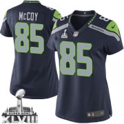 NFL Anthony McCoy Seattle Seahawks Women's Elite Team Color Home Super Bowl XLVIII Nike Jersey - Navy Blue