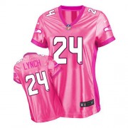NFL Marshawn Lynch Seattle Seahawks Women's Game New Be Luv'd Nike Jersey - Pink
