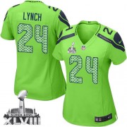 NFL Marshawn Lynch Seattle Seahawks Women's Limited Alternate Super Bowl XLVIII Nike Jersey - Green