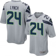 NFL Marshawn Lynch Seattle Seahawks Youth Elite Alternate Nike Jersey - Grey