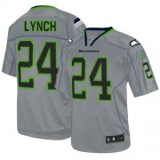 NFL Marshawn Lynch Seattle Seahawks Youth Elite Nike Jersey - Lights Out Grey