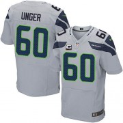 NFL Max Unger Seattle Seahawks Elite Alternate C Patch Nike Jersey - Grey