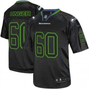 NFL Max Unger Seattle Seahawks Elite Nike Jersey - Lights Out Black