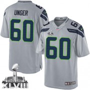 NFL Max Unger Seattle Seahawks Limited Alternate Super Bowl XLVIII Nike Jersey - Grey