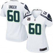 NFL Max Unger Seattle Seahawks Women's Elite Road C Patch Nike Jersey - White