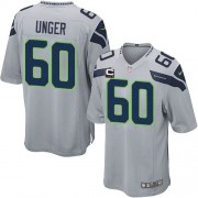 NFL Max Unger Seattle Seahawks Youth Elite Alternate C Patch Nike Jersey - Grey