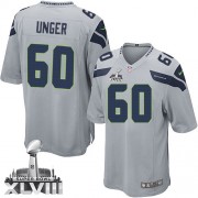 NFL Max Unger Seattle Seahawks Youth Elite Alternate Super Bowl XLVIII Nike Jersey - Grey
