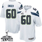 NFL Max Unger Seattle Seahawks Youth Elite Road Super Bowl XLVIII Nike Jersey - White