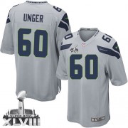 NFL Max Unger Seattle Seahawks Youth Limited Alternate Super Bowl XLVIII Nike Jersey - Grey