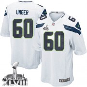 NFL Max Unger Seattle Seahawks Youth Limited Road Super Bowl XLVIII Nike Jersey - White