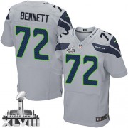 NFL Michael Bennett Seattle Seahawks Elite Alternate Super Bowl XLVIII Nike Jersey - Grey